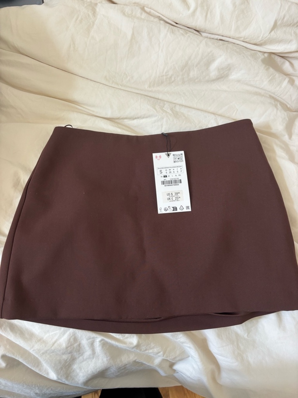 Zara Chocolate Brown Mini Skirt - Picture 2 of 2